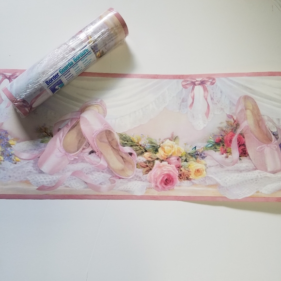 Wallpaper Border Ballet Slippers Girl's Room - Picture 3 of 6